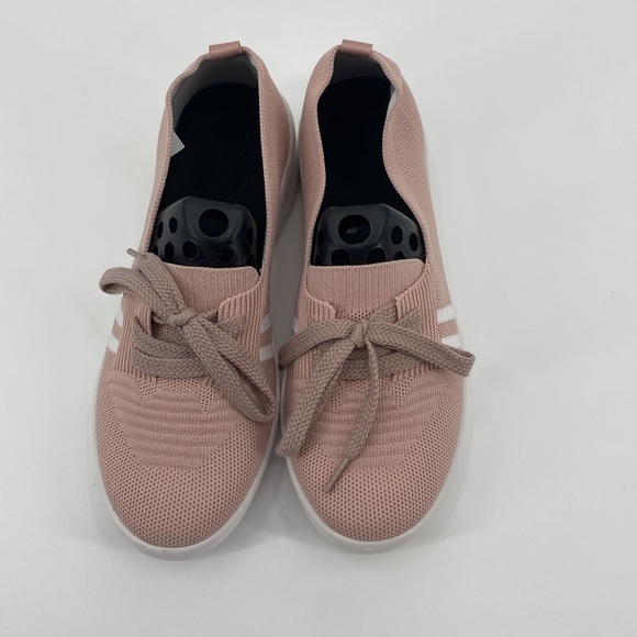 Pattrily Pink & White Stripe Boat Shoe Sneaker Size 38 - Picture 5 of 10
